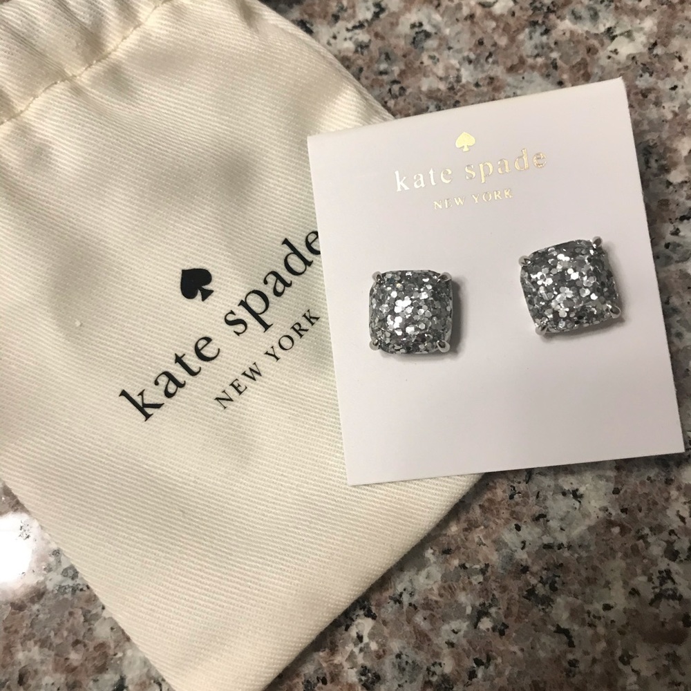 Silver Kate Spade Earrings